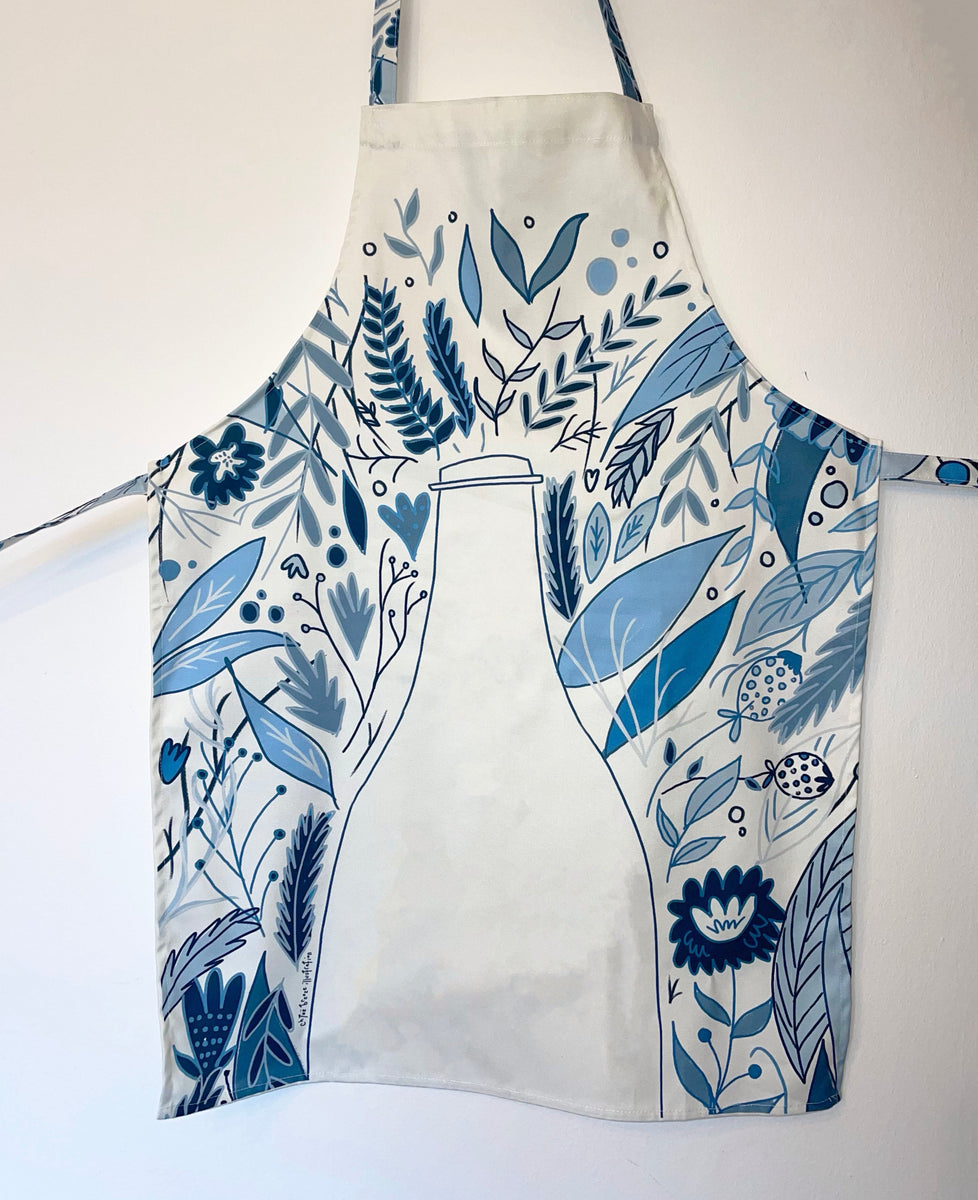 Blue 2024 kitchen apron